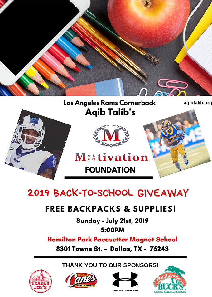 2019 Backpack Giveaway